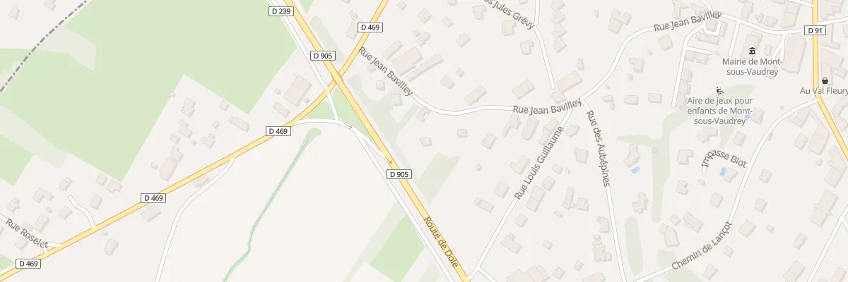 Plan du 23 Rue Jean Bavilley à Mont-sous-Vaudrey