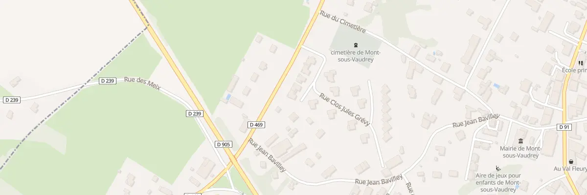 Plan du 5 Rue Clos Jules Grevy à Mont-sous-Vaudrey