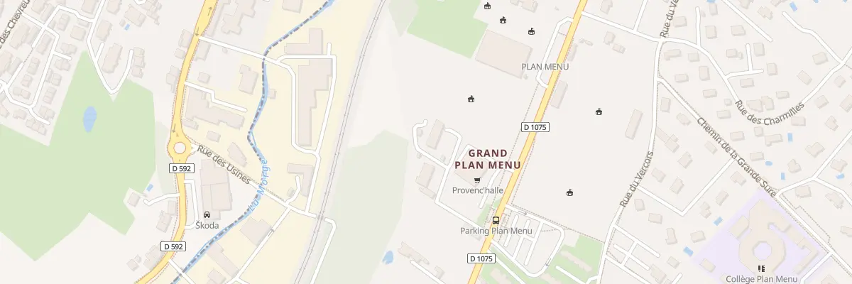 Plan du 152 Imp de Grand Plan Menu à Coublevie