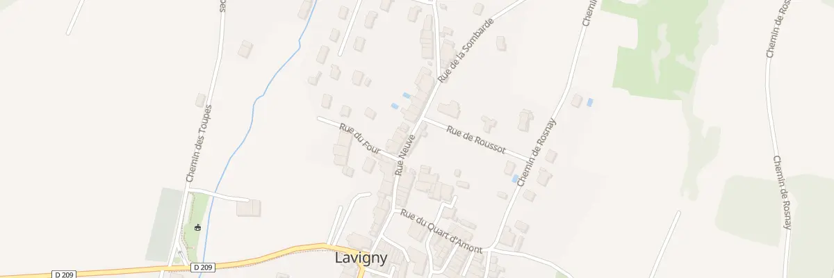 Plan du 89 Rue Neuve à Lavigny