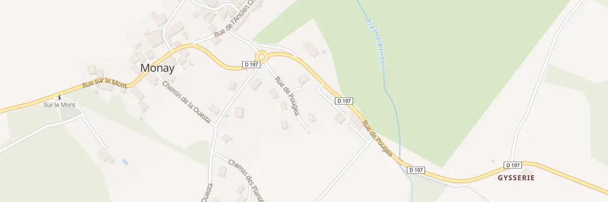 Plan du 8 Rue de Pougea à Monay