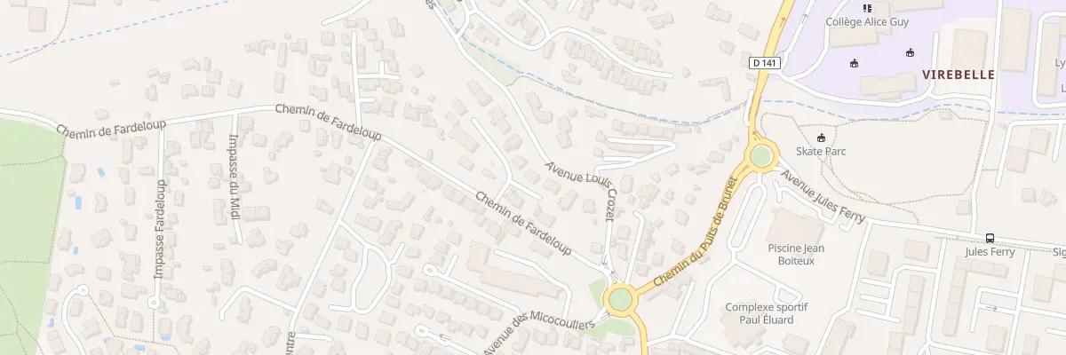 Plan du 9203 Che de Fardeloup à La Ciotat