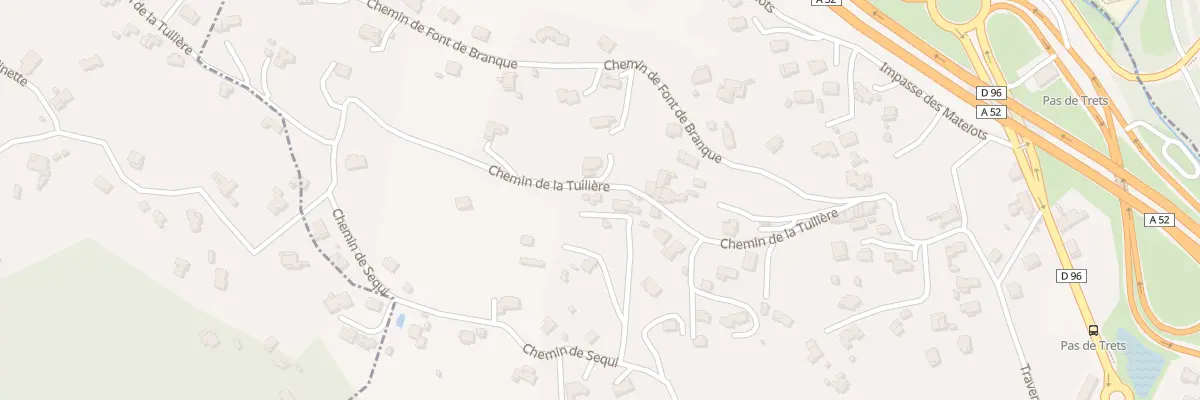 Plan du 231 Che de la Tuiliere à La Destrousse