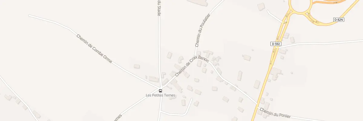 Plan du 260 Che de Croix Benon à Chimilin