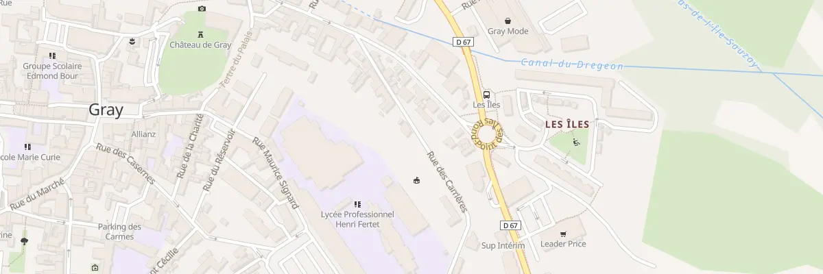 Plan du 3 Rue des Carrières à Gray