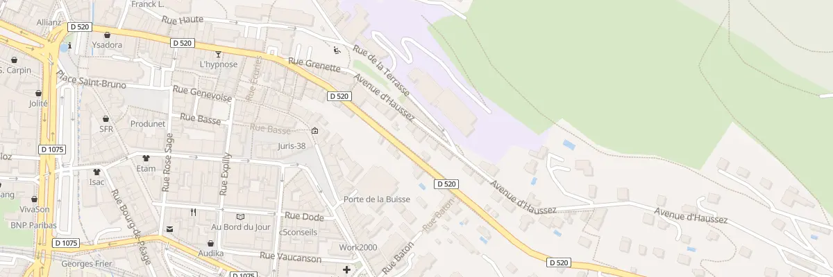 Plan du 22 Av d’Haussez à Voiron