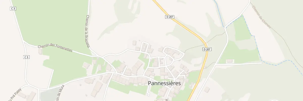 Plan du 2 Che des Badoulières à Pannessières