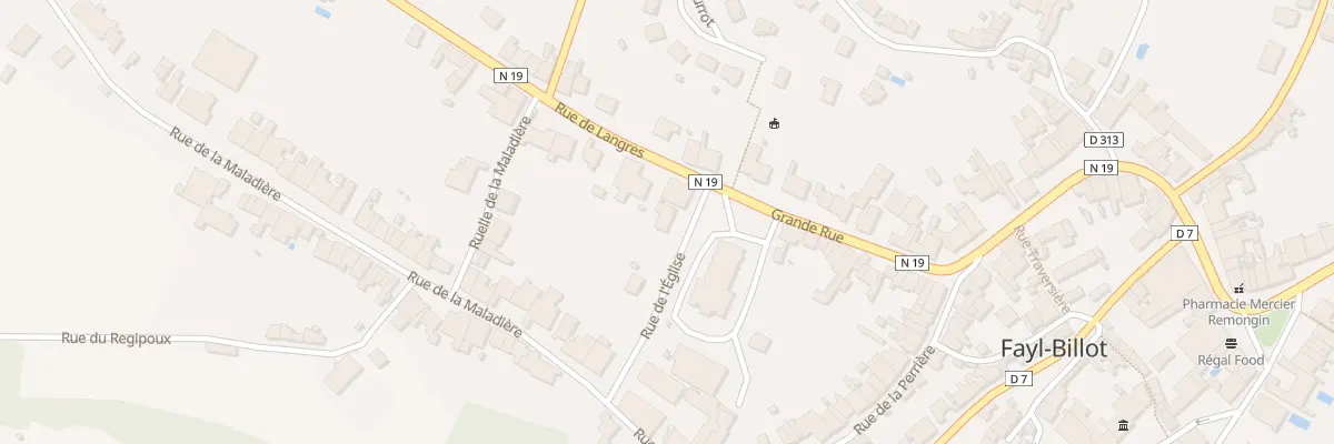 Plan du 4 Rue de l’Eglise à Fayl-Billot