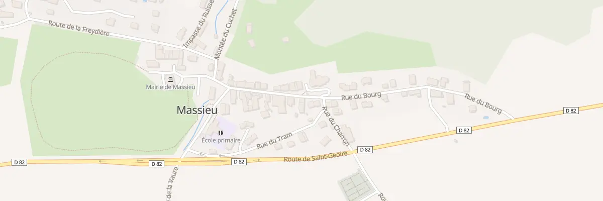 Plan du 114 Rue du Bourg à Massieu