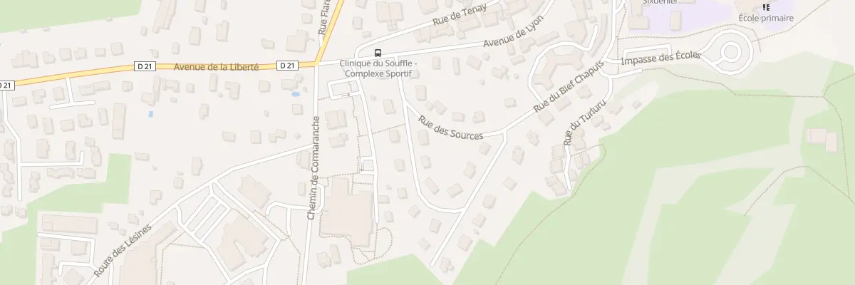Plan du 596 Rue du Bief Chapuis à Plateau d’Hauteville