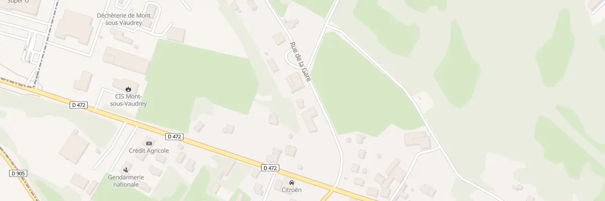 Plan du 3 Rue de la Gare à Mont-sous-Vaudrey