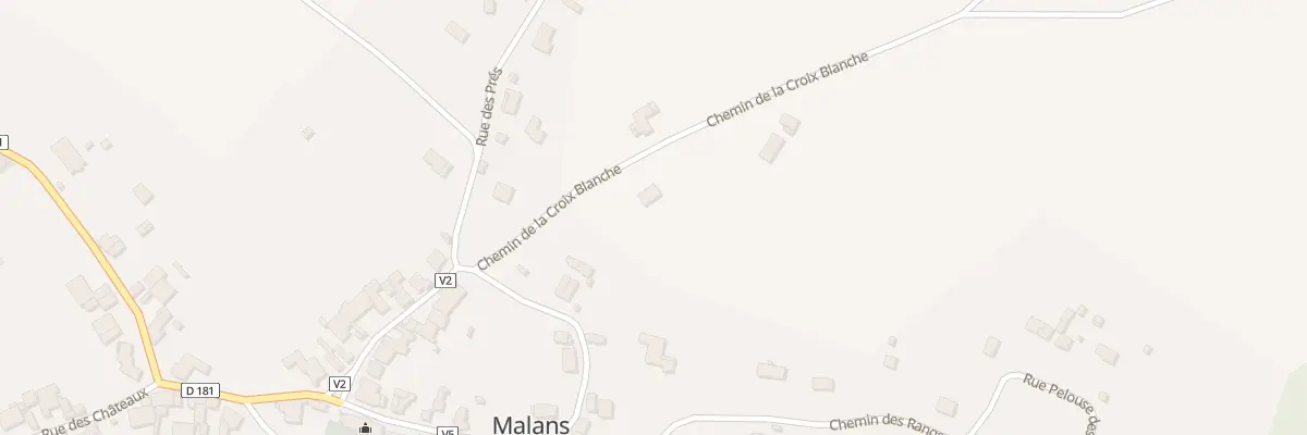 Plan du 2 Che de la Croix Blanche à Malans