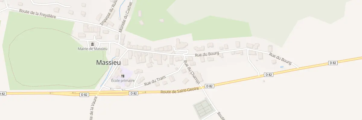 Plan du 8 Rue du Charron à Massieu