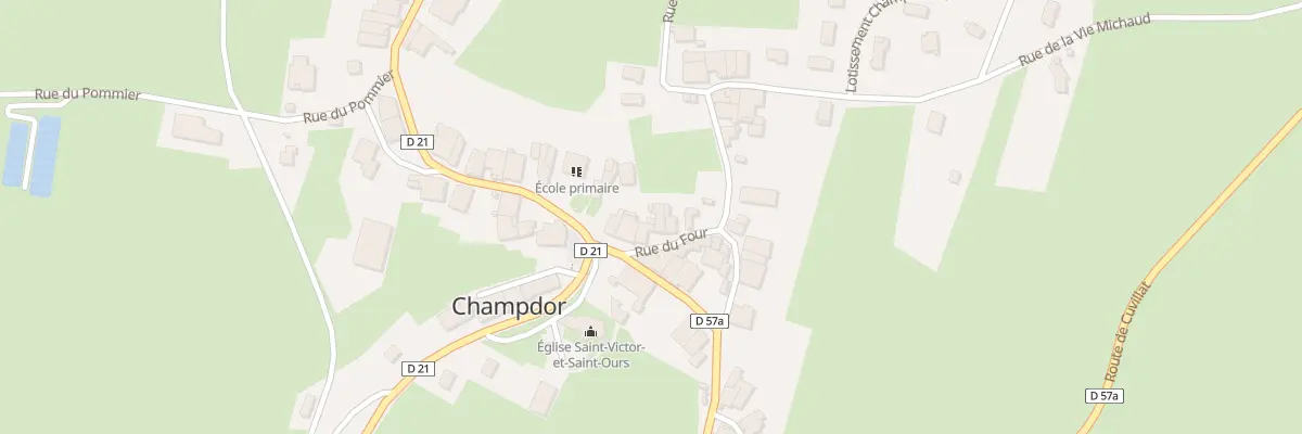 Plan du 5 Rue du Four - Champdor à Champdor-Corcelles