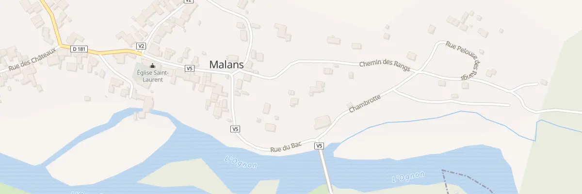 Plan du 2 Chem des Rangs à Malans