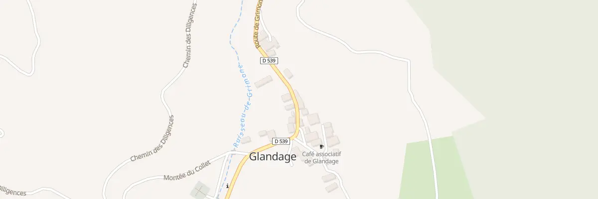 Plan du 2414 Rte de Grimone à Glandage