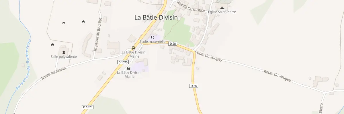 Plan du 150 Rte de St Geoire en Valdaine aux Abrets en Dauphiné