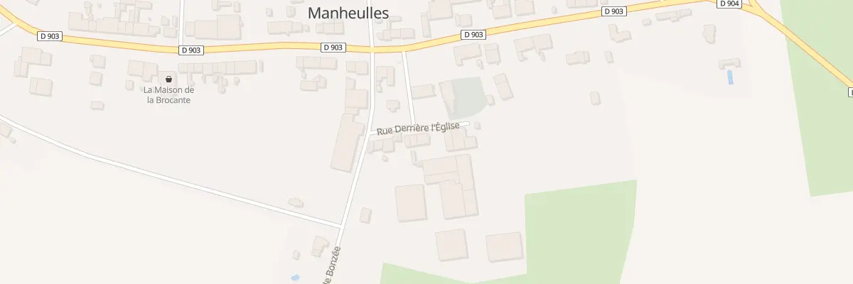 Plan du 6 Rue Derrière l’Eglise à Manheulles