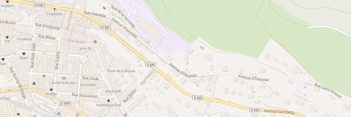 Plan du 9 Av d’Haussez à Voiron