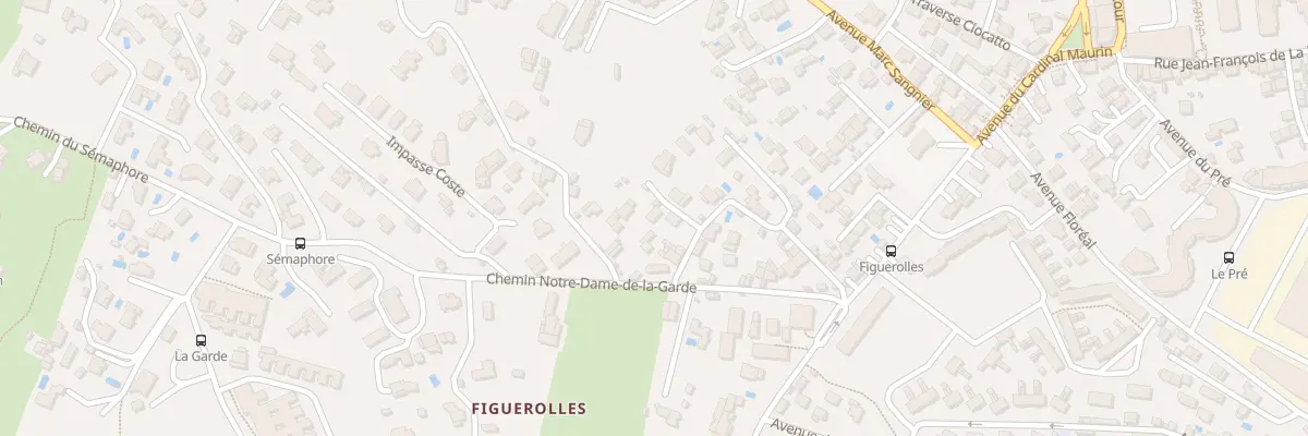 Plan du 5306F Tra de la Basse Bertrandiere à La Ciotat
