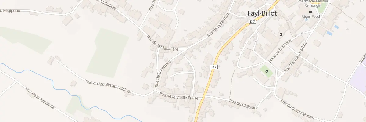 Plan du 29 Rue de la Perriere à Fayl-Billot