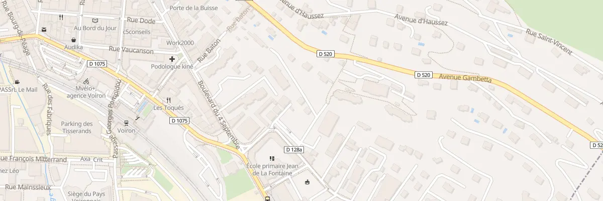 Plan du 13B Bd du Guillon à Voiron