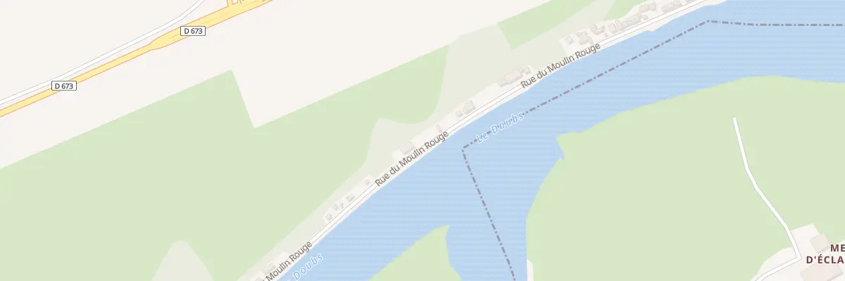 Plan du 33 Rue du Moulin Rouge à Audelange