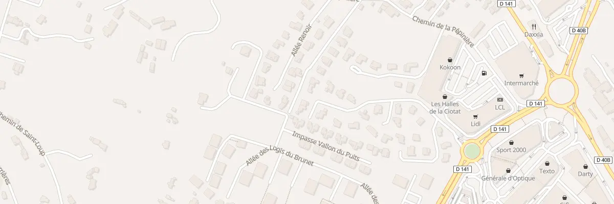 Plan du 9302 Che du Puits de Brunet à La Ciotat