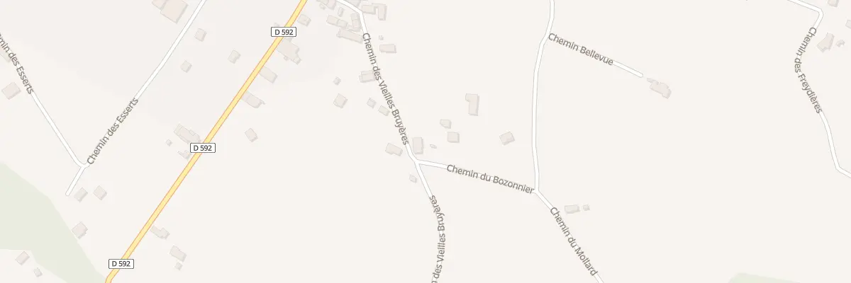 Plan du 1 Che du Bozonnier à Chimilin