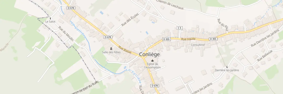Plan du 3 Rue Haute à Conliège