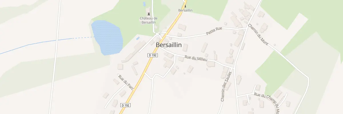 Plan du 7 Rue du Milieu à Bersaillin