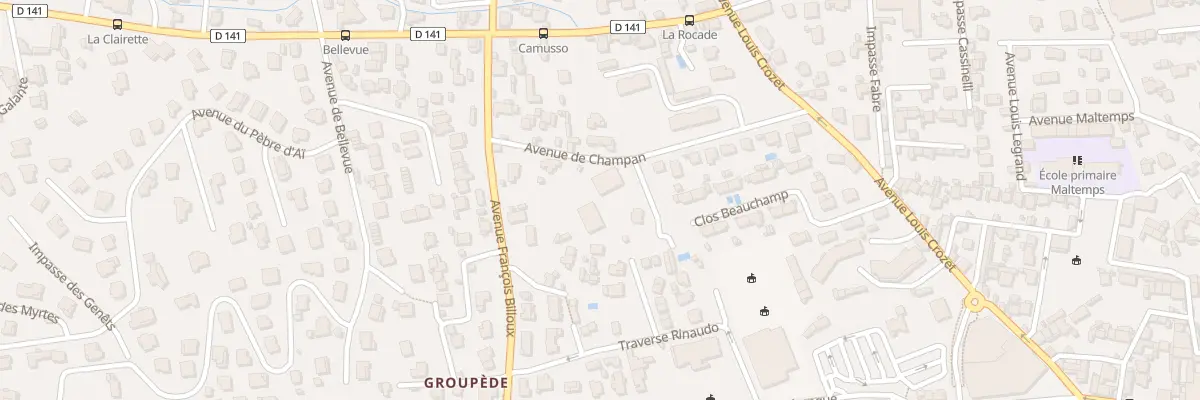 Plan du 163 Av de Champan à La Ciotat