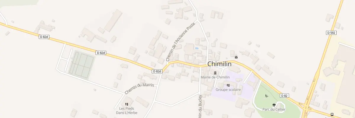 Plan du 402 Rue du Centre à Chimilin
