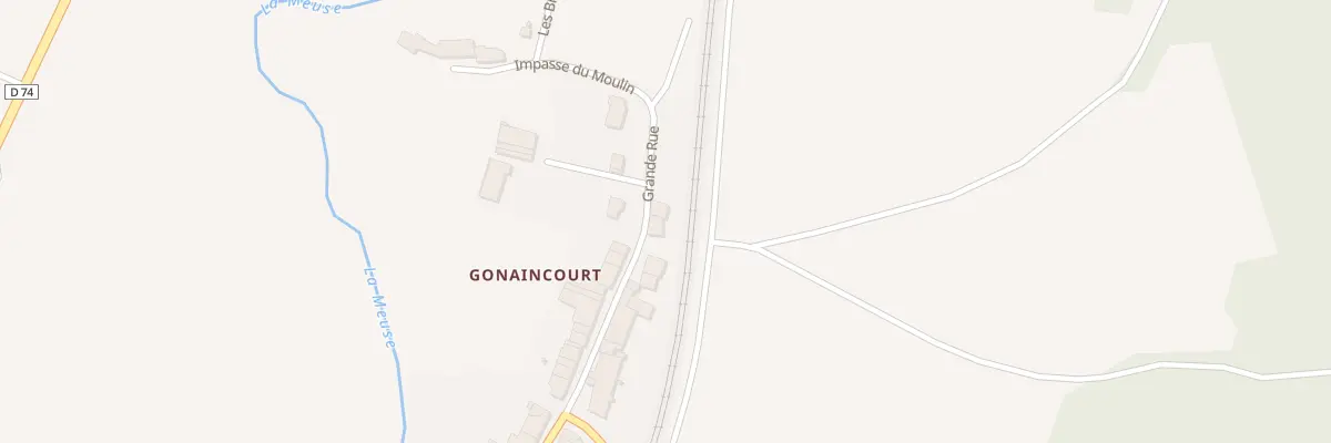 Plan du 20 Gr Grande Rue A Gonaincourt à Bourmont-entre-Meuse-et-Mouzon