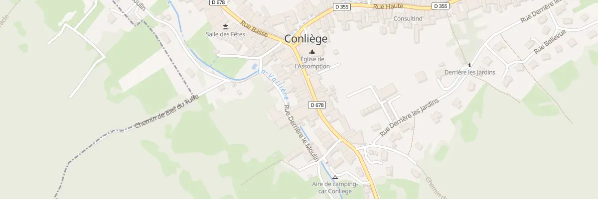 Plan du 20 Rue Neuve à Conliège