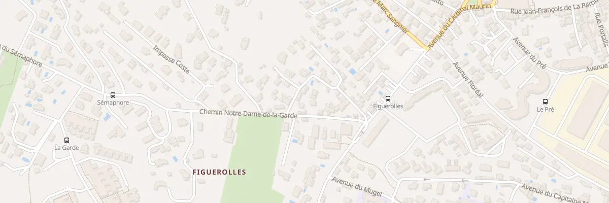 Plan du 9226 Tra de la Chapelle de la Garde à La Ciotat