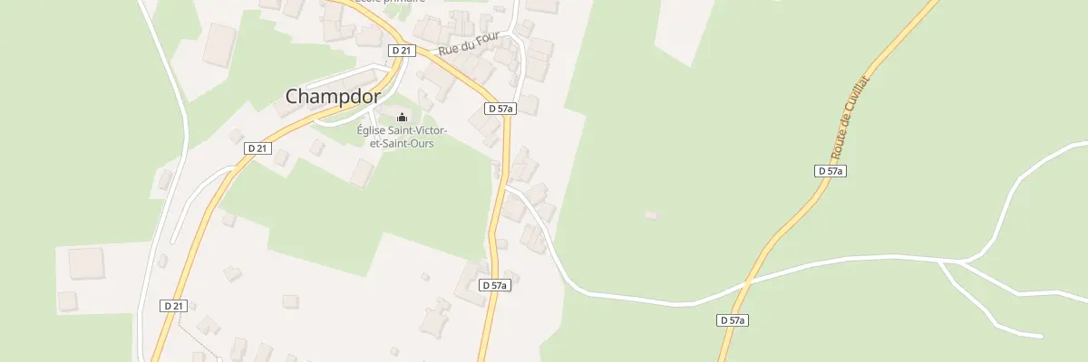 Plan du 25 Rue du Carre Bochet à Champdor-Corcelles