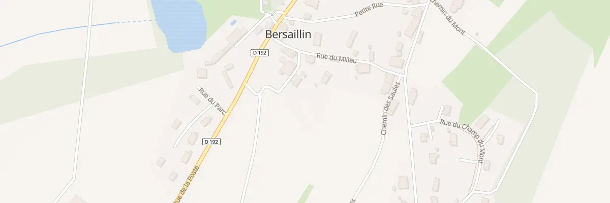 Plan du 1 Che de la Cure à Bersaillin