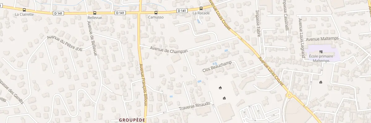 Plan du 155 Av de Champan à La Ciotat