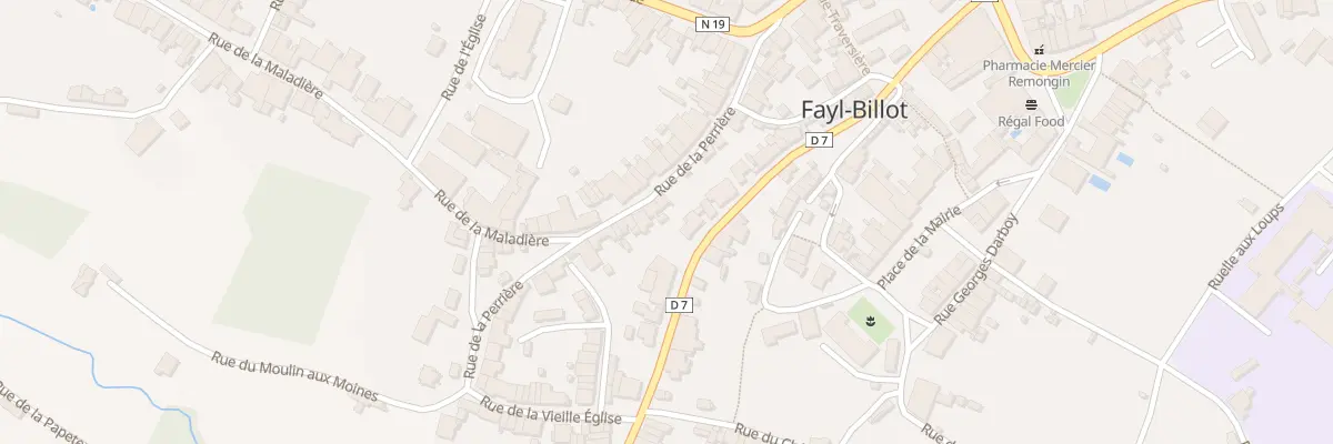 Plan du 17 Rue de la Perriere à Fayl-Billot