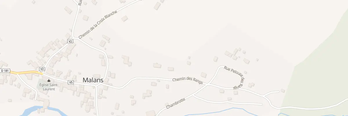Plan du 3B Chem des Rangs à Malans