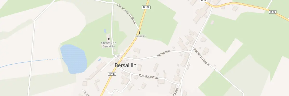 Plan du 1 Petite Rue à Bersaillin