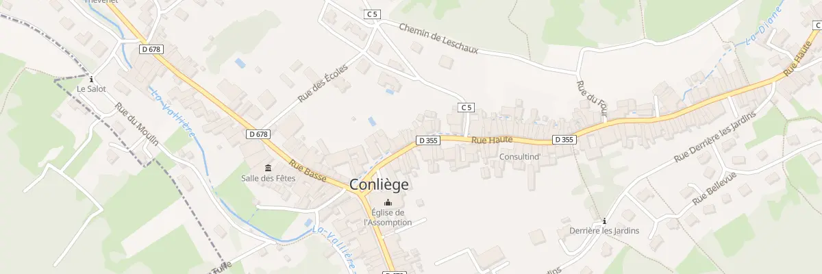 Plan du 17 Rue Haute à Conliège
