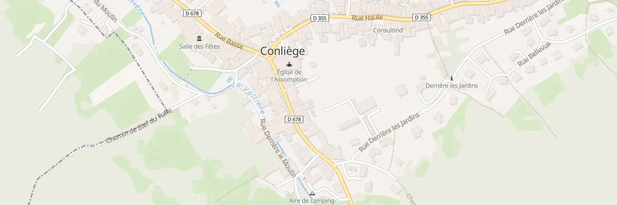 Plan du 15 Rue Neuve à Conliège