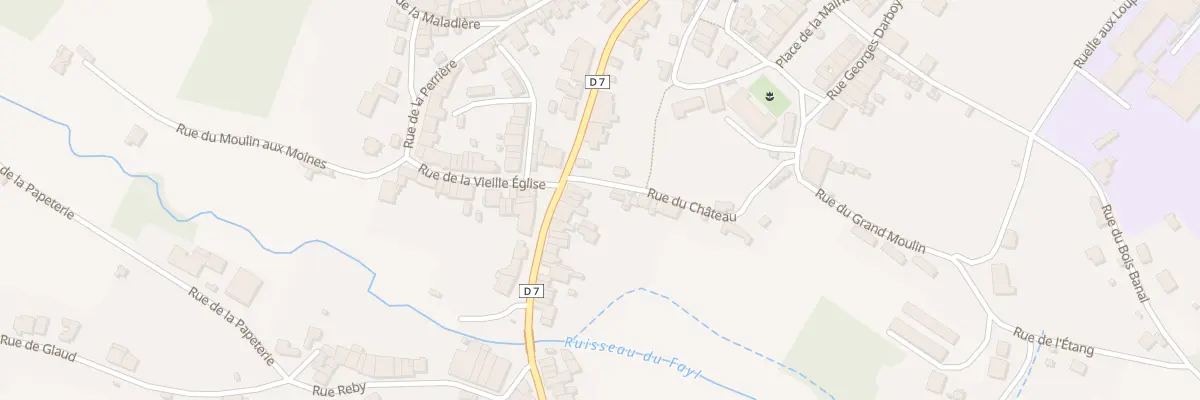 Plan du 3 Rue du Vau à Fayl-Billot