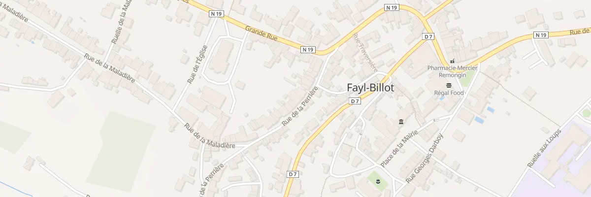 Plan du 12 Rue de la Perriere à Fayl-Billot