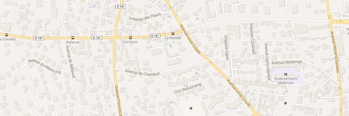 Plan du 52 Av de Champan à La Ciotat
