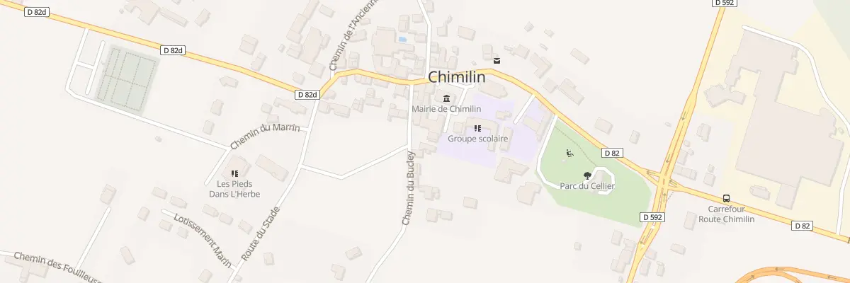 Plan du 65 Che du Bucley à Chimilin