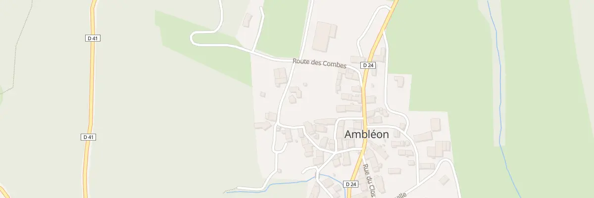 Plan du 5015 Ambleon à Ambléon