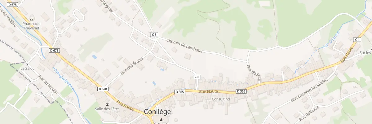 Plan du 4 Rue de Chonay à Conliège
